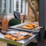 BBQube Outdoor Wood Burning Grill & Heater - 2-Wheel Base